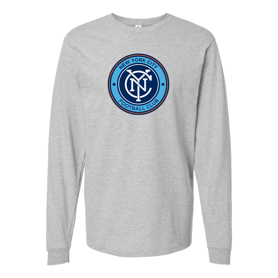 Men's New York City FC Cotton Long Sleeve T-Shirt