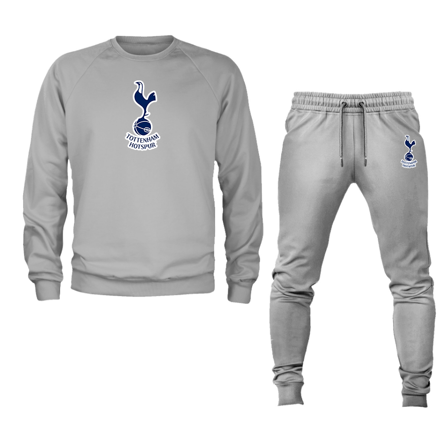 Men’s Tottenham Hotspur F.C. Soccer Logo Crewneck Sweatshirt Joggers Suit