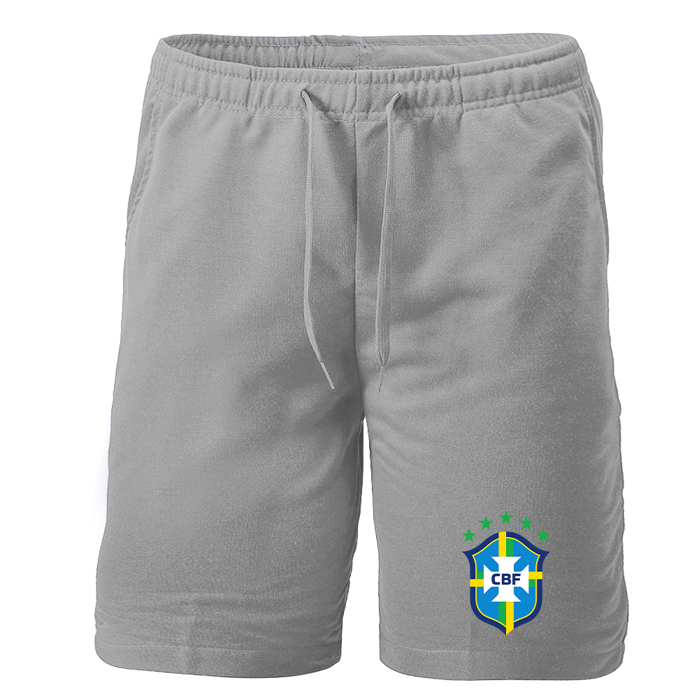 Men's Brazil National Soccer Team Athletic Fleece Shorts