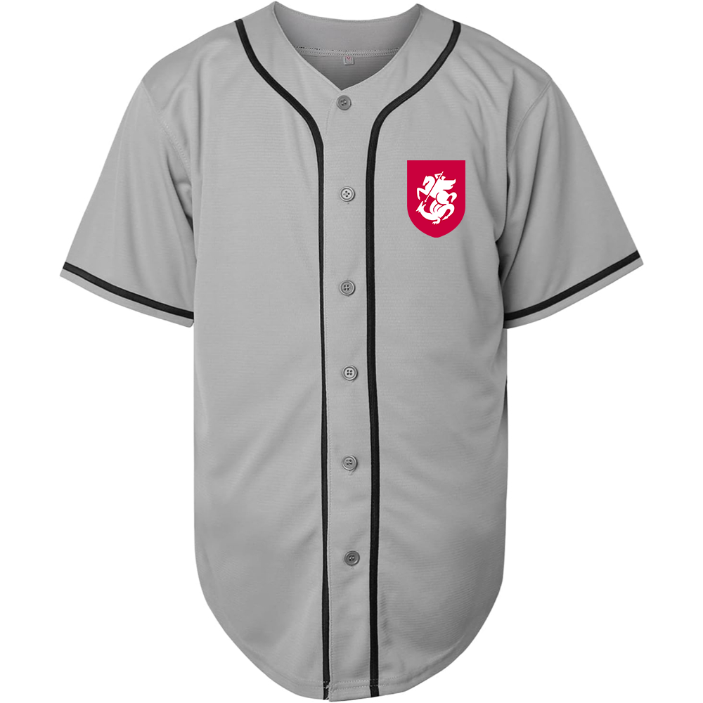 Men's Georgia National Soccer Team Baseball Jersey