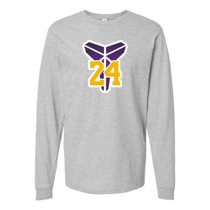 Men's Kobe Bryant Mamba 24 Cotton Long Sleeve T-Shirt