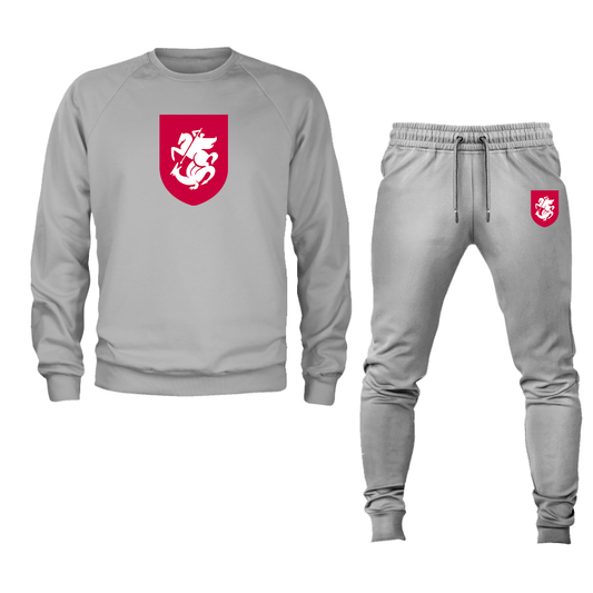 Men's Georgia National Soccer Team Crewneck Sweatshirt Joggers Suit