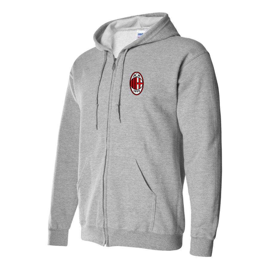 Men’s AC Milan Soccer Zipper Hoodie