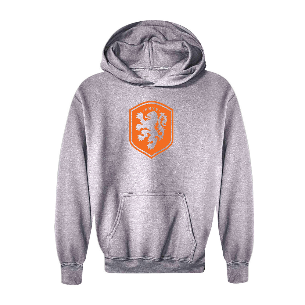 Youth Kids Netherlands National Soccer Team Pullover Hoodie