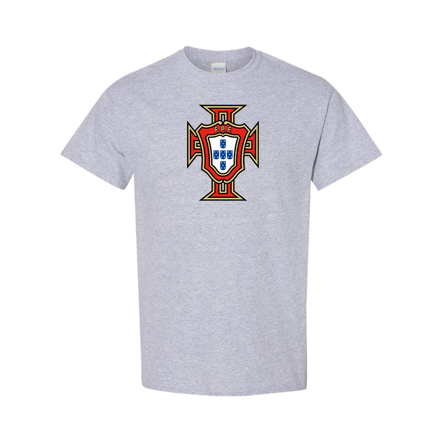 Youth Kids Portugal National Soccer Team Cotton T-Shirt