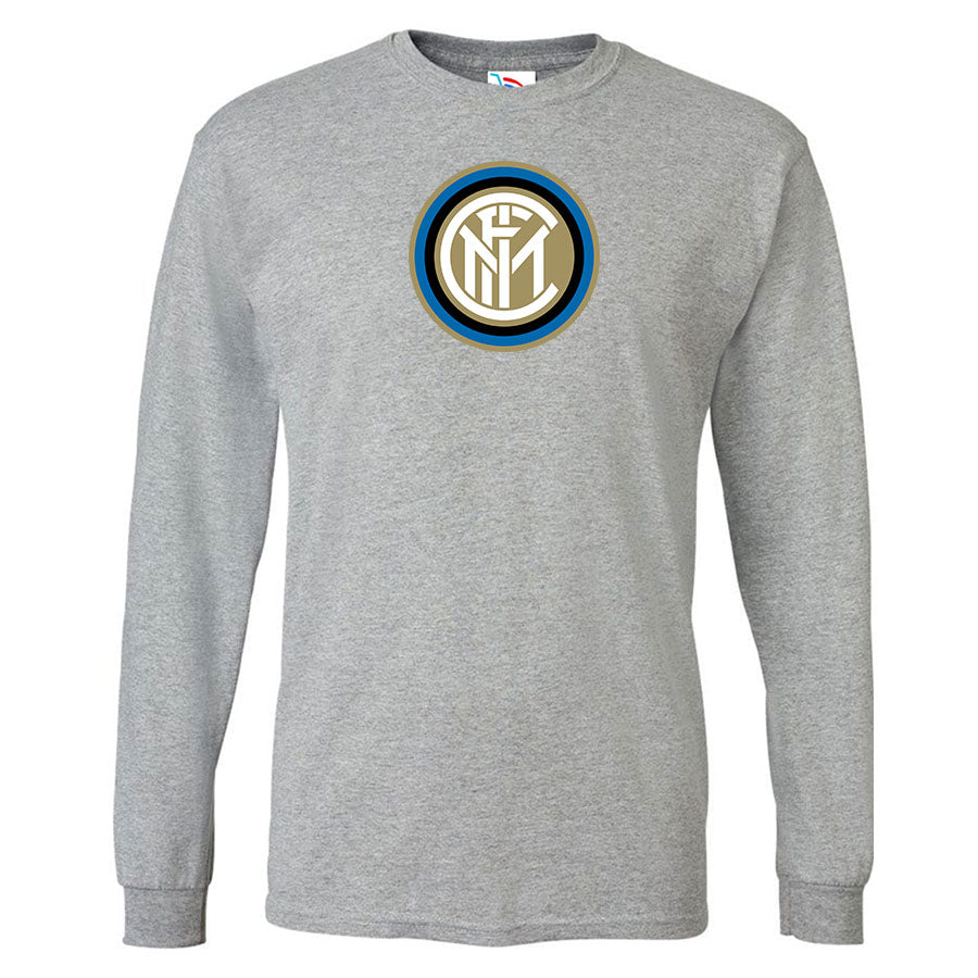 Youth Kids Inter Milan Soccer Long Sleeve T-Shirt