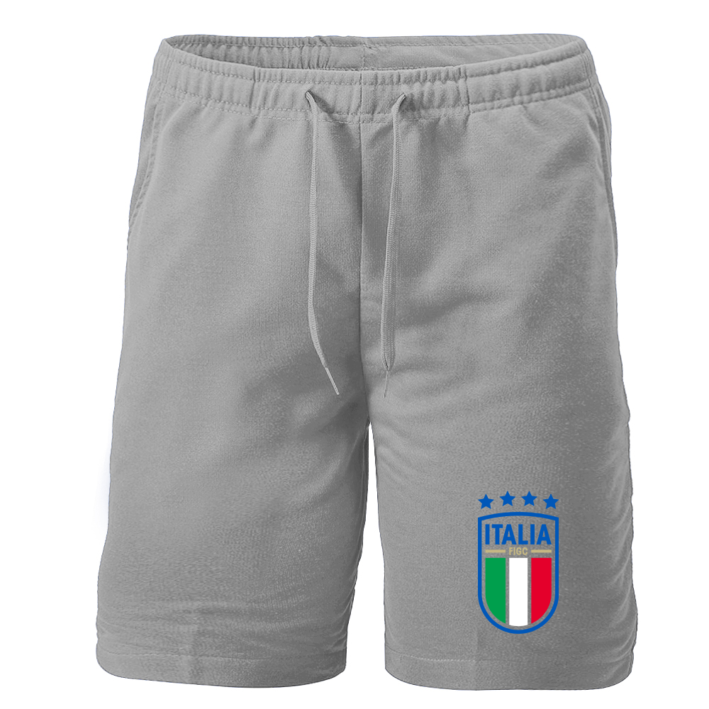 Men's Italy National Soccer Athletic Fleece Shorts