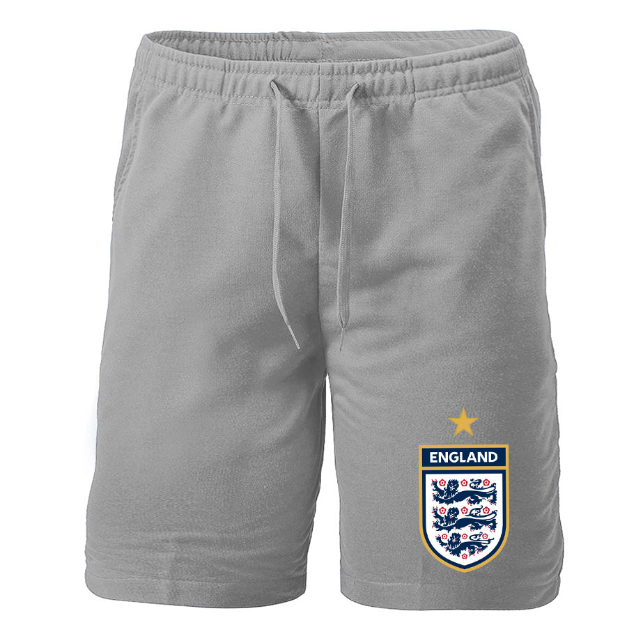 Men's England National Soccer Team Athletic Fleece Shorts