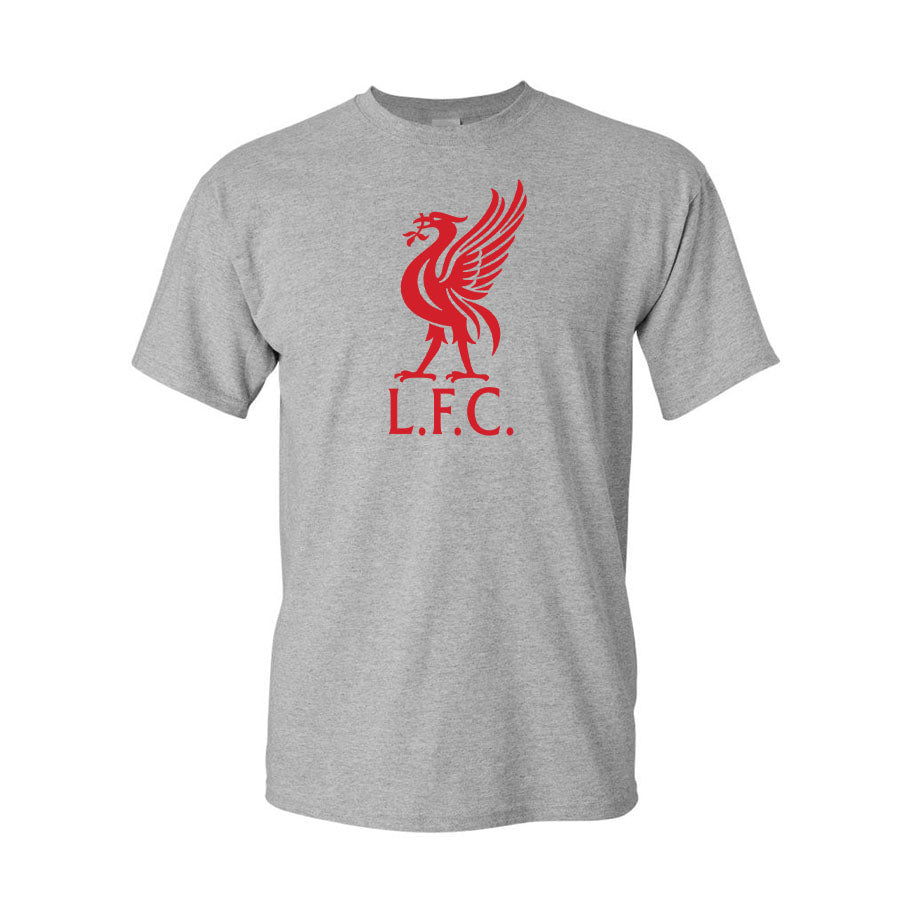 Youth Kids Liverpool L.F.C. Soccer Cotton T-Shirt