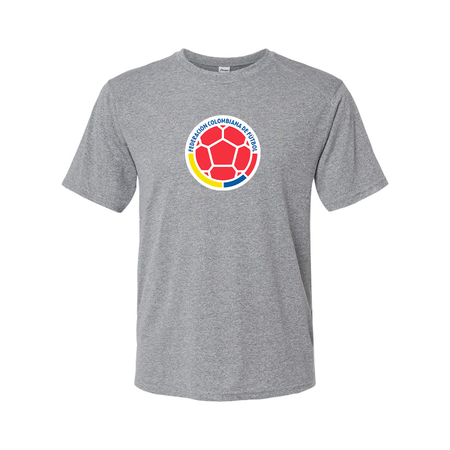 Youth Kids Colombia National Soccer Team Performance T-Shirt