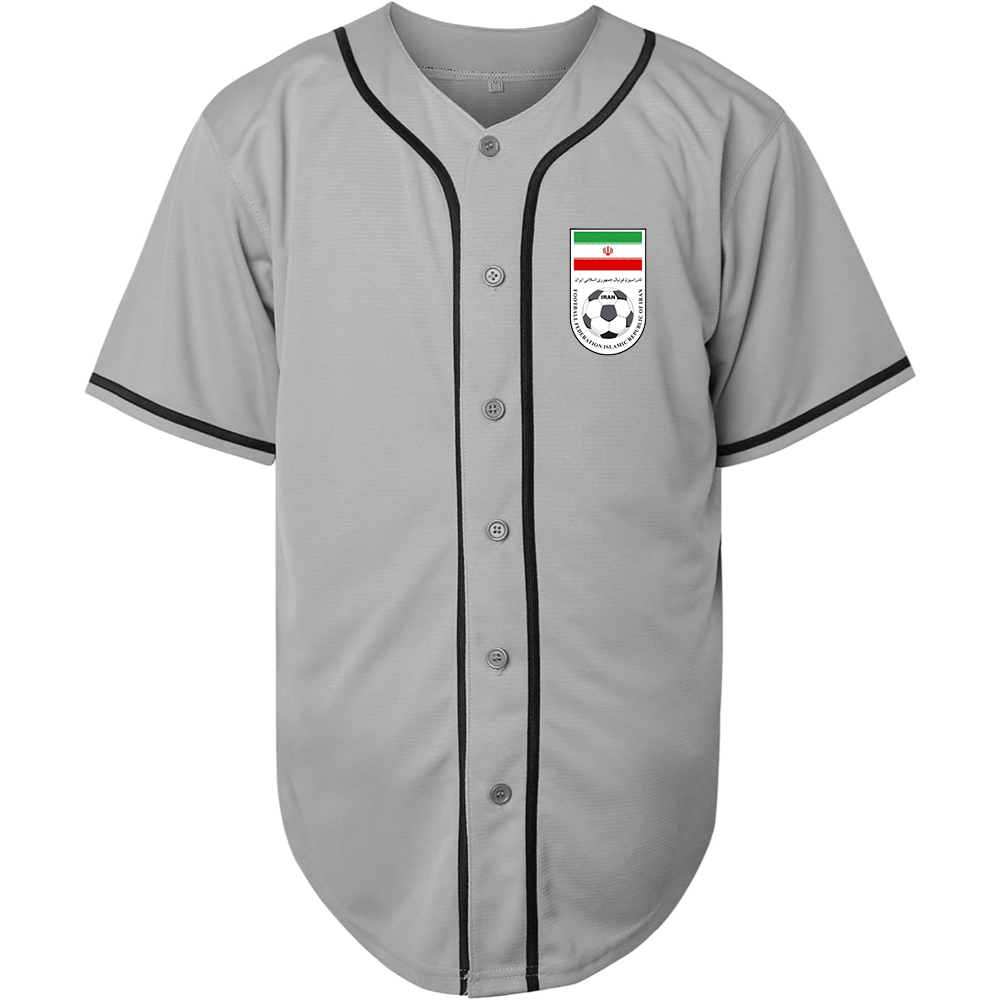 Men's Iran National Soccer Team Baseball Jersey