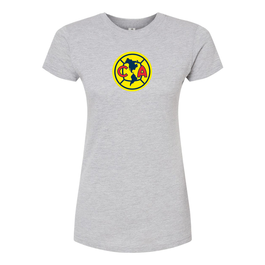 Women's Club America Football Round Neck T-Shirt