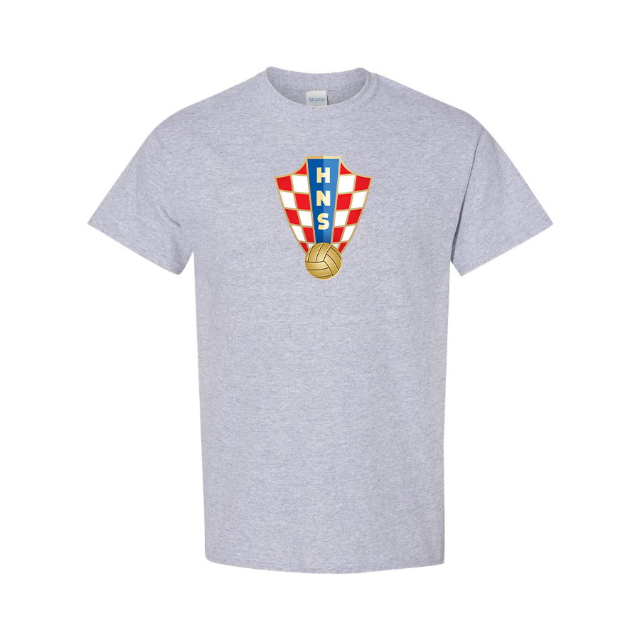 Youth Kids Croatia National Soccer Team Cotton T-Shirt