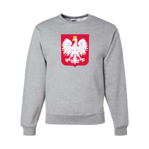 Men's Poland National Soccer Team Crewneck Sweatshirt