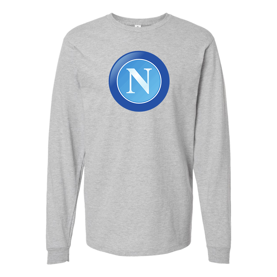 Men's Napoli FC Cotton Long Sleeve T-Shirt