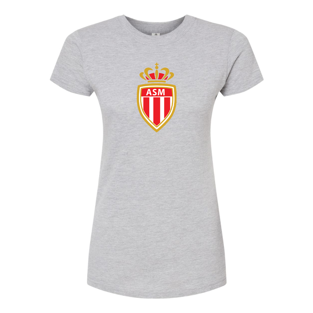 Women's AS Monaco FC Round Neck T-Shirt