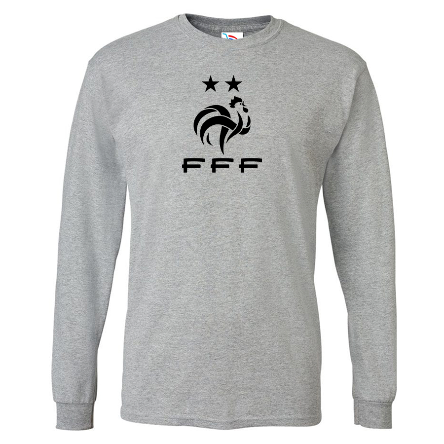 Men's France Soccer Long Sleeve T-Shirt