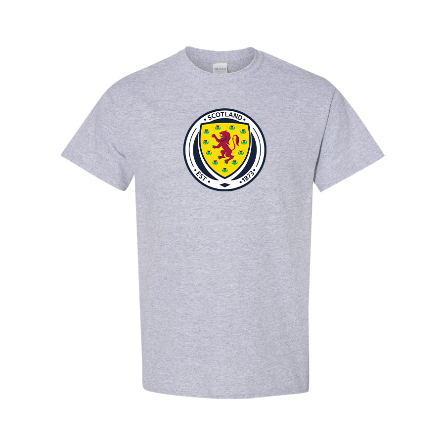 Youth Kids Scotland National Soccer Team Cotton T-Shirt