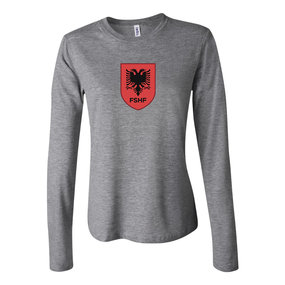 Women's Albania National Soccer Team Long Sleeve T-Shirt