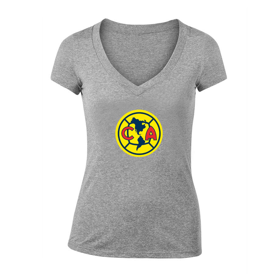 Women's Club America  Football V-Neck T-Shirt