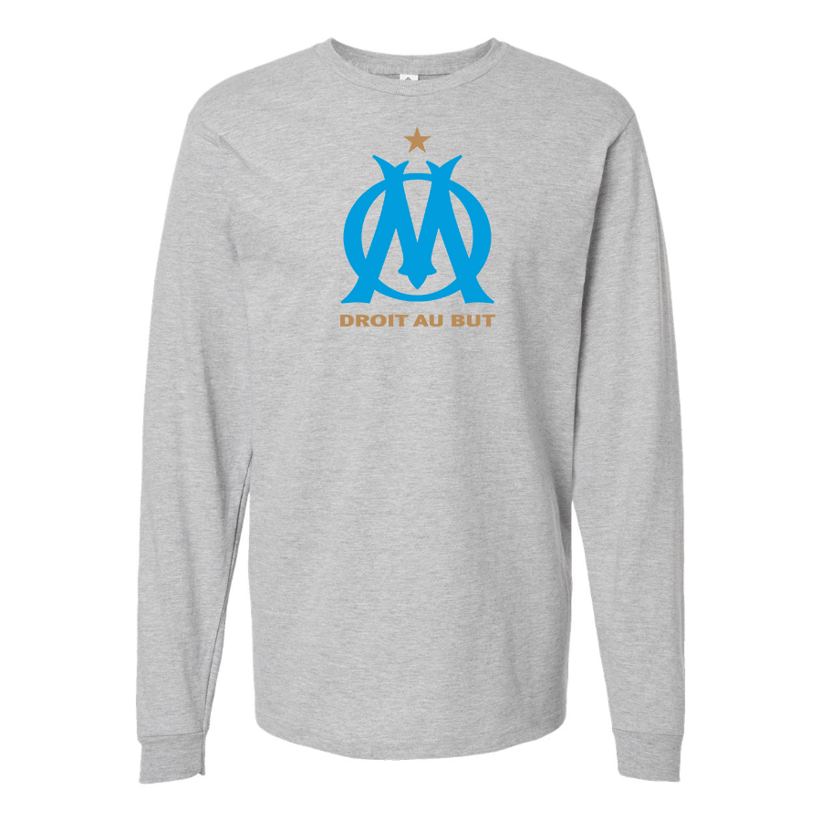 Men's Olympique de Marseille FC Cotton Long Sleeve T-Shirt