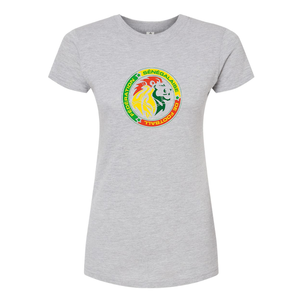 Women's Senegal National Soccer Team Round Neck T-Shirt