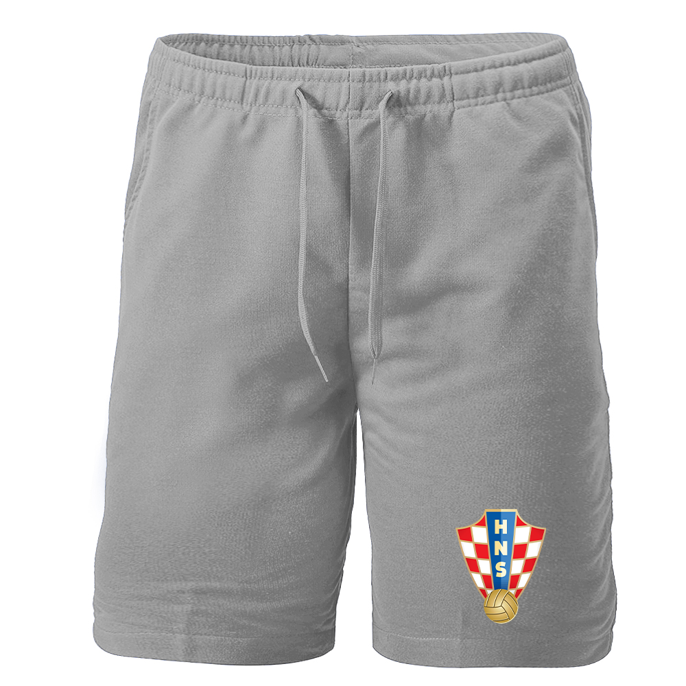 Men's Croatia National Soccer Team Athletic Fleece Shorts