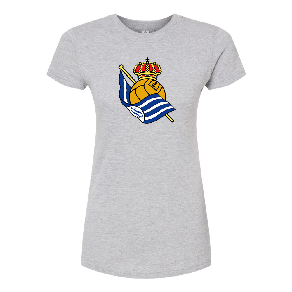 Women's Real Sociedad FC Round Neck T-Shirt