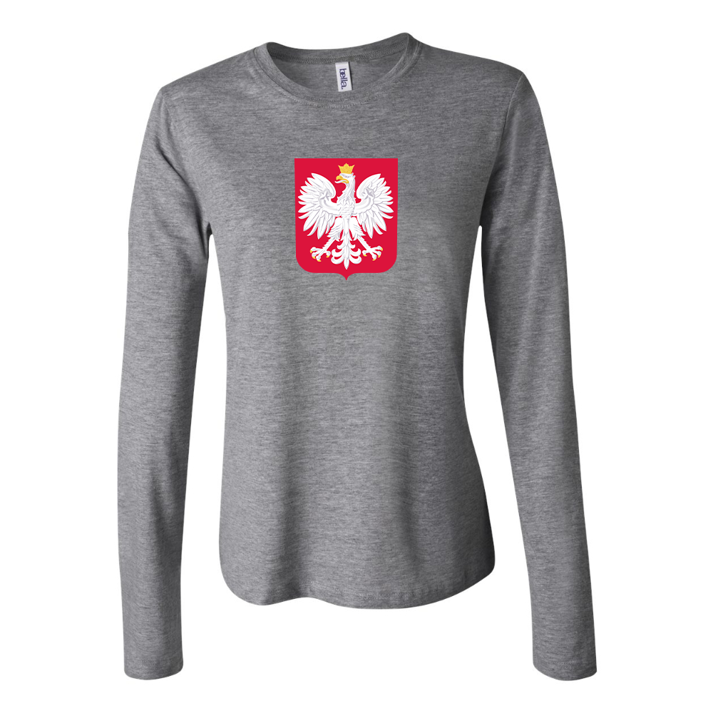 Women's Poland National Soccer Team Long Sleeve T-Shirt