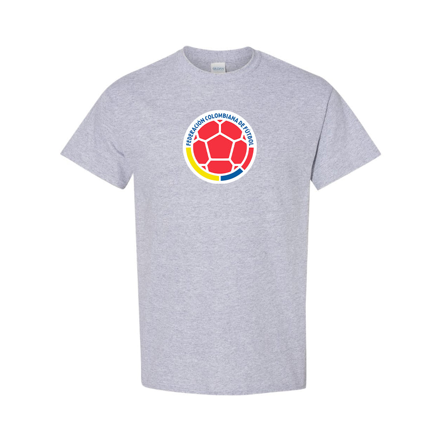 Youth Kids Colombia National Soccer Team Cotton T-Shirt