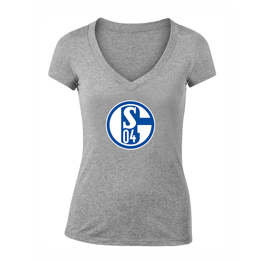 Women's Schalke 04 FC V-Neck T-Shirt