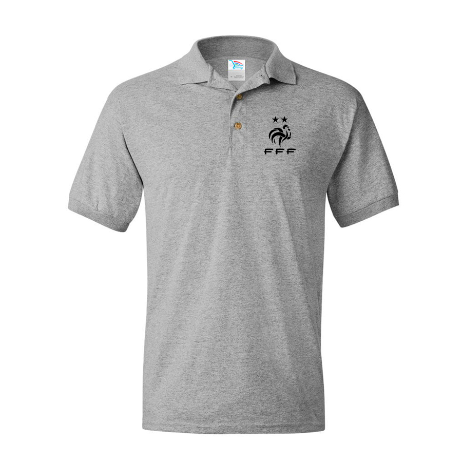 Men's France Soccer Dry Blend Polo