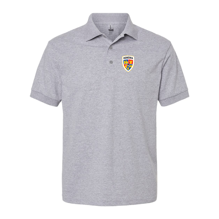 Men's Romania National Soccer Team Dry Blend Polo