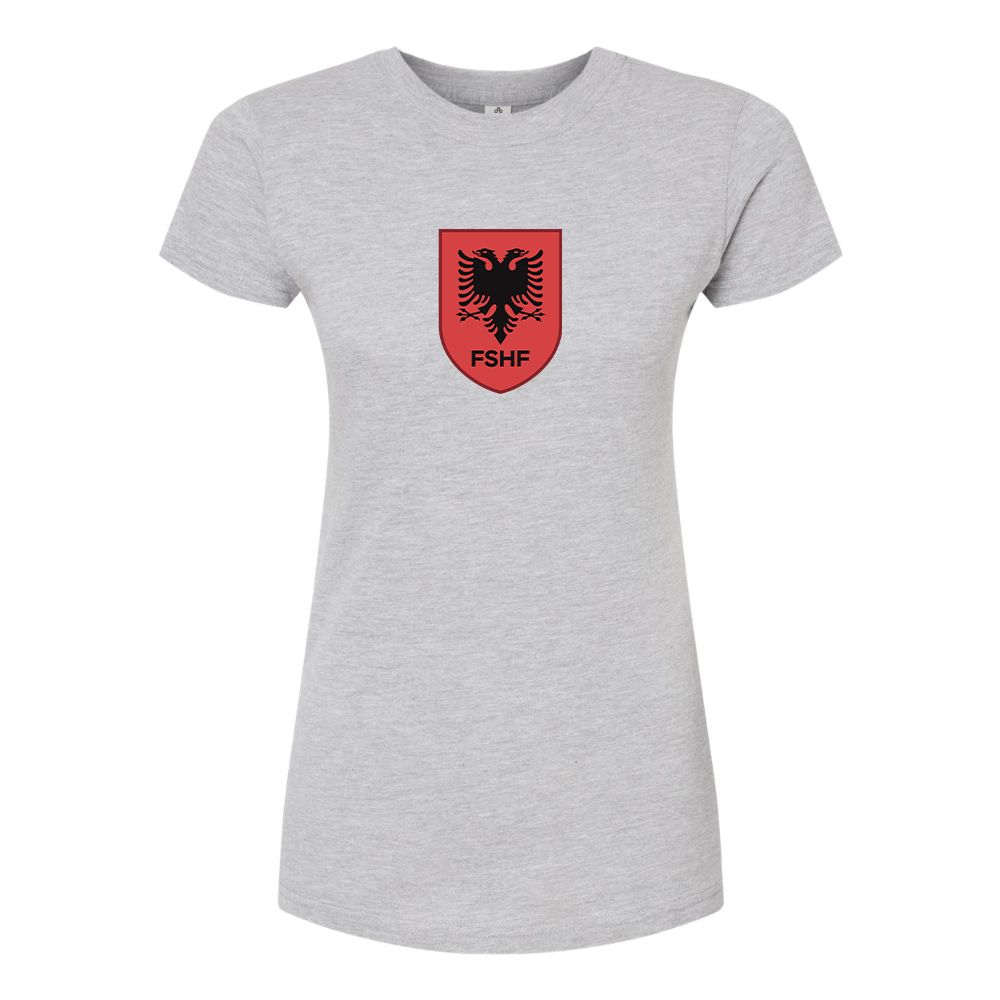 Women's Albania National Soccer Team Round Neck T-Shirt