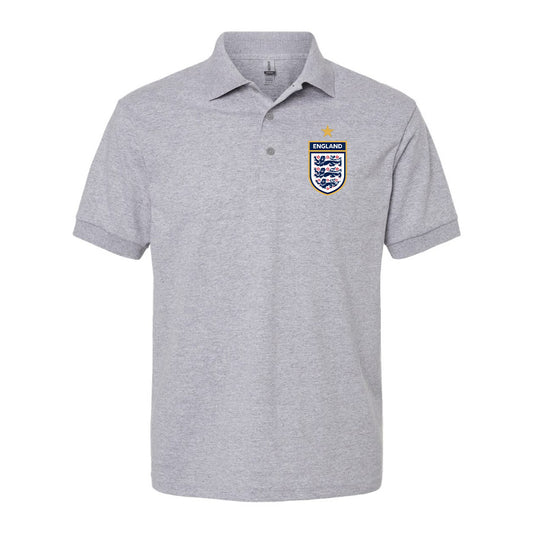 Men's England National Soccer Team Dry Blend Polo