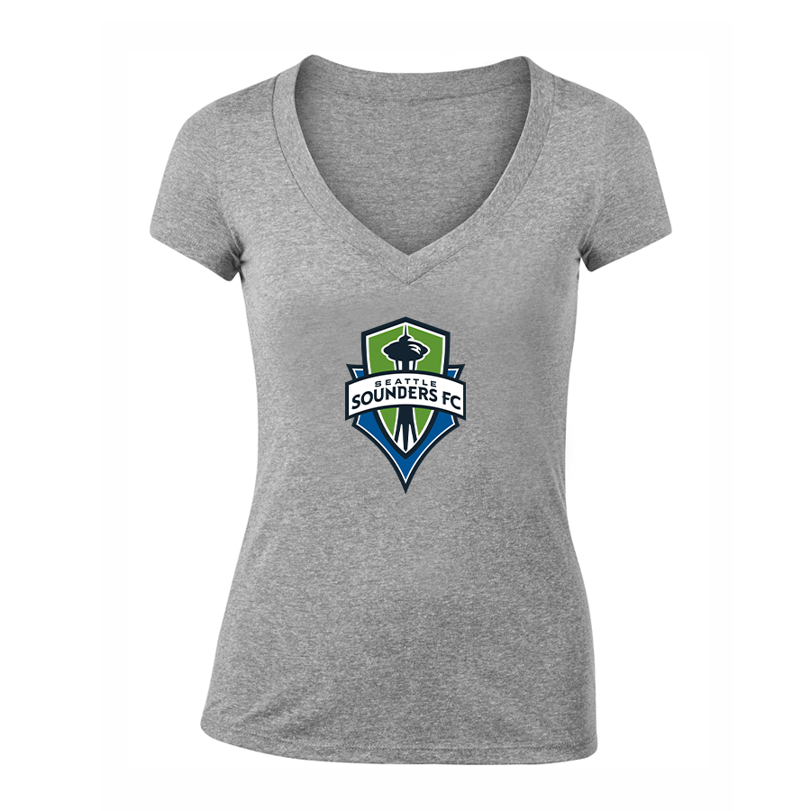 Women's Seattle Sounders FC V-Neck T-Shirt