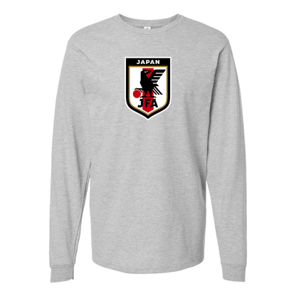 Men's Japan National Soccer Team Cotton Long Sleeve T-Shirt