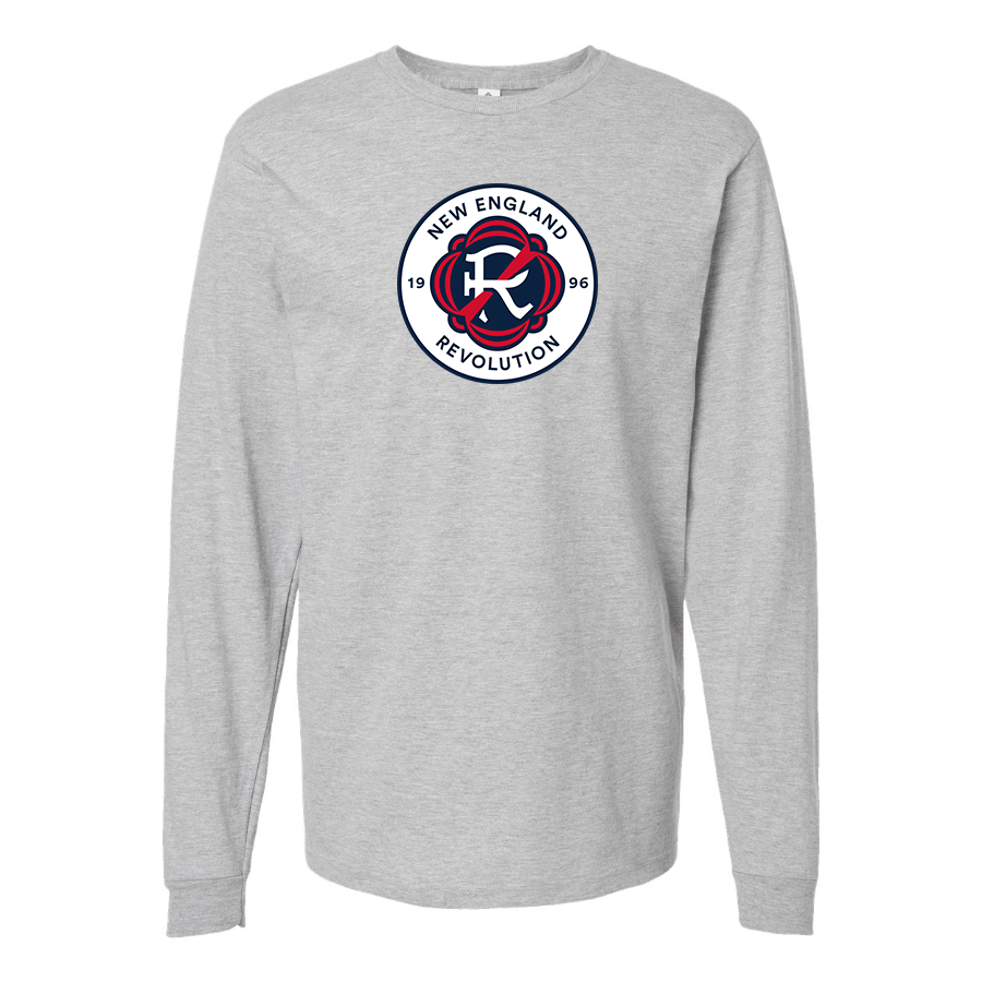 Men's New England Revolution FC Cotton Long Sleeve T-Shirt