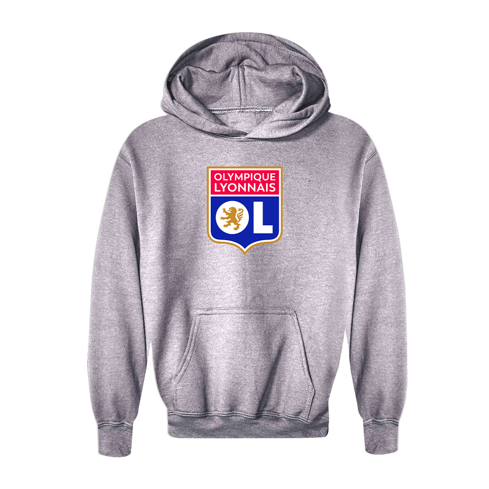 Youth Kids Olympique Lyonnais FC Pullover Hoodie