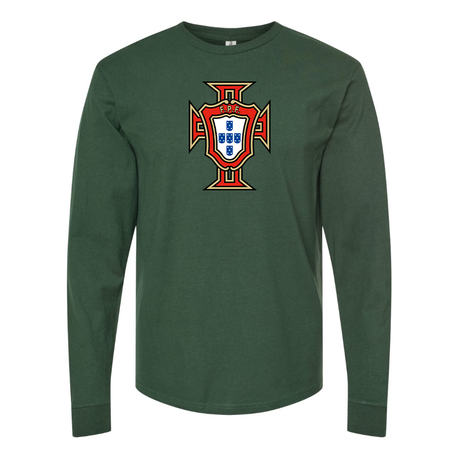 Men's Portugal National Soccer Team Long Sleeve T-Shirt