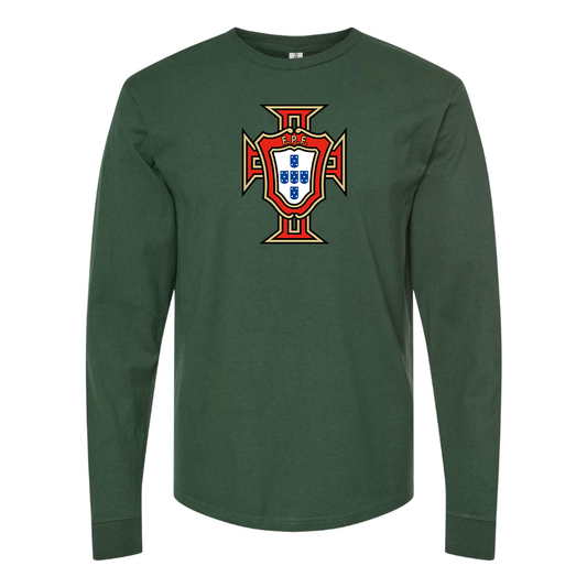 Men's Portugal National Soccer Team Long Sleeve T-Shirt