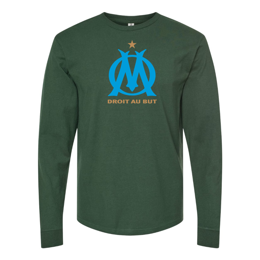 Men's Olympique de Marseille FC Cotton Long Sleeve T-Shirt
