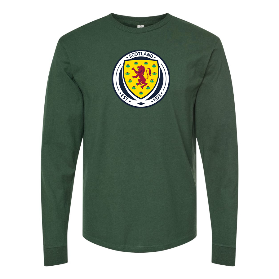 Men's Scotland National Soccer Team Long Sleeve T-Shirt