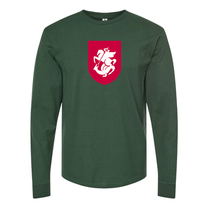 Men's Georgia National Soccer Team Cotton Long Sleeve T-Shirt