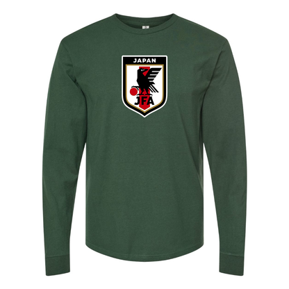 Men's Japan National Soccer Team Cotton Long Sleeve T-Shirt