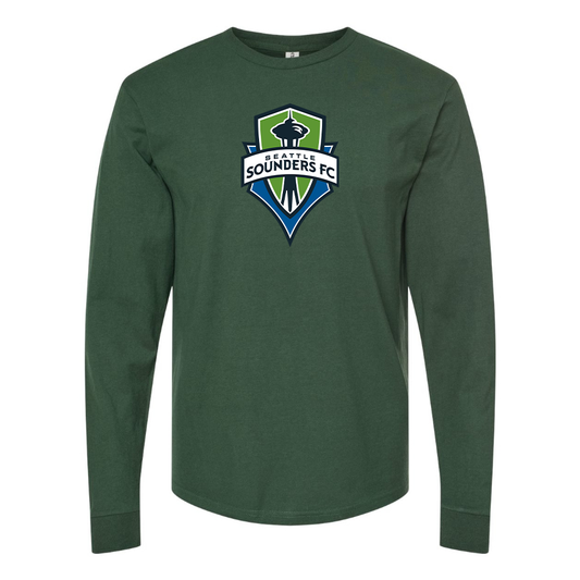 Men's Seattle Sounders FC Cotton Long Sleeve T-Shirt