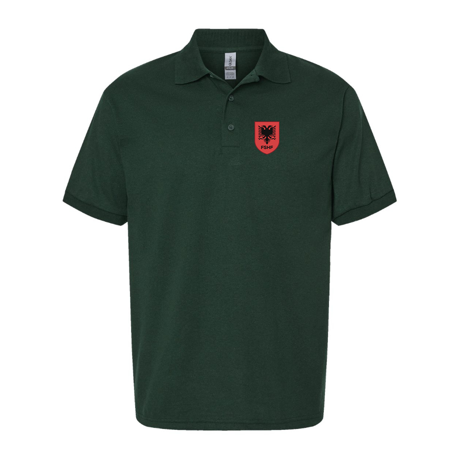 Men's Albania National Soccer Team Dry Blend Polo