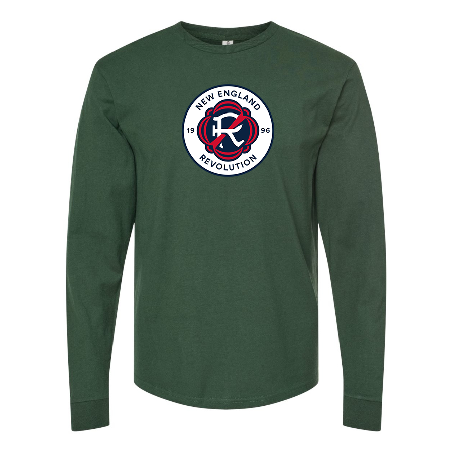 Men's New England Revolution FC Cotton Long Sleeve T-Shirt