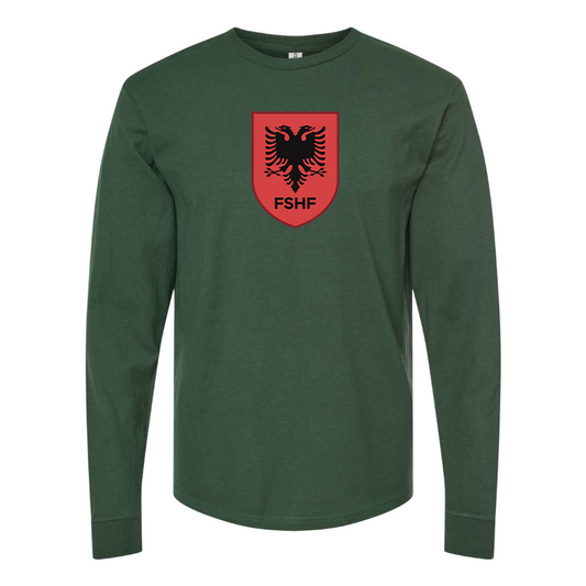 Men's Albania National Soccer Team Long Sleeve T-Shirt