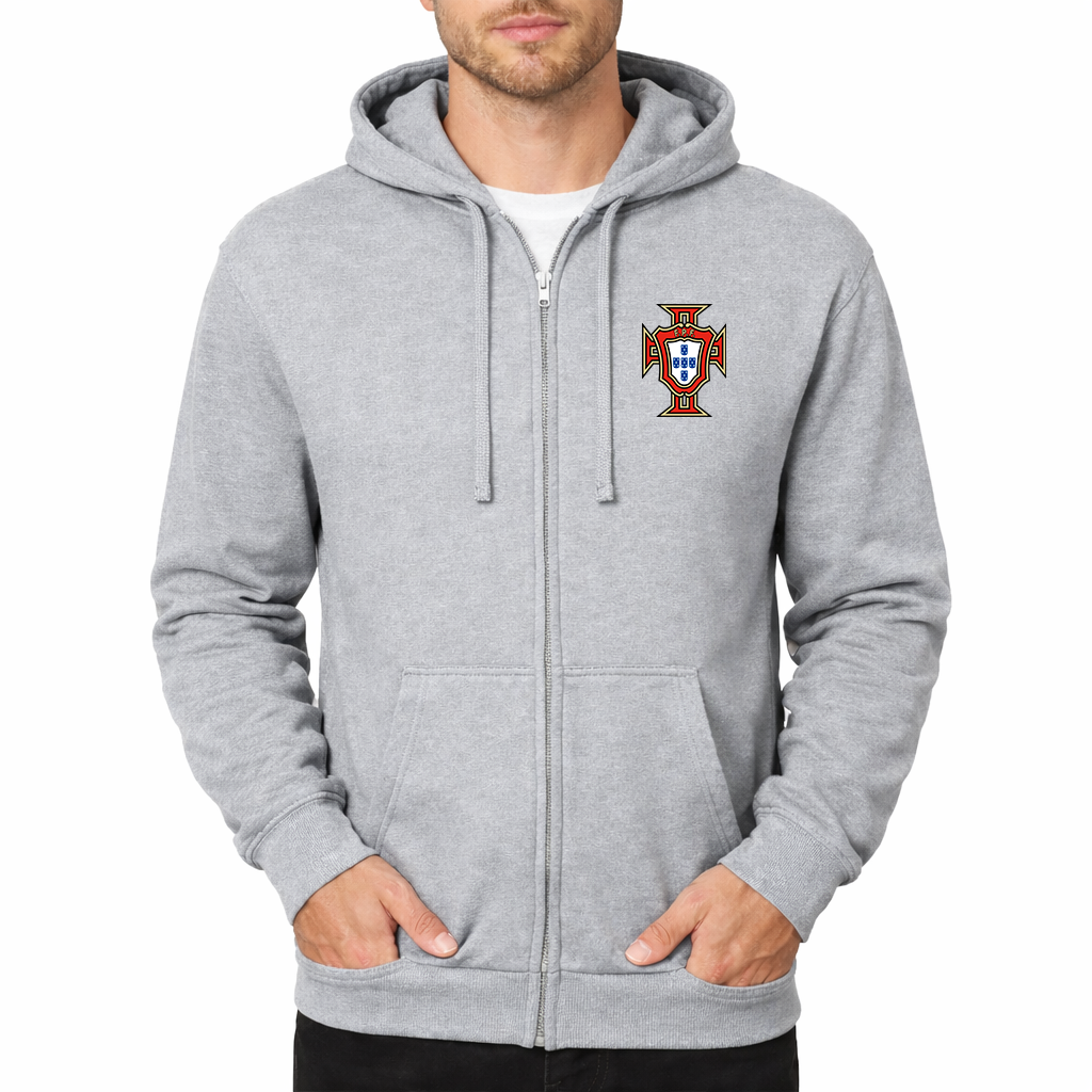 Men's Portugal National Soccer Team Zipper Hoodie